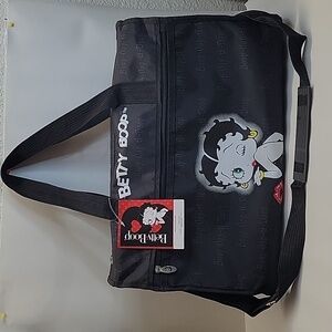 NWT Betty Boop 💋 Women's Duffel Bag ToteTravel Black One Size